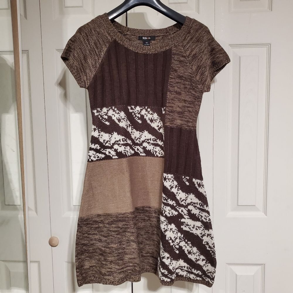 NEW Style&Co knitted fall/winter sweater dress XS